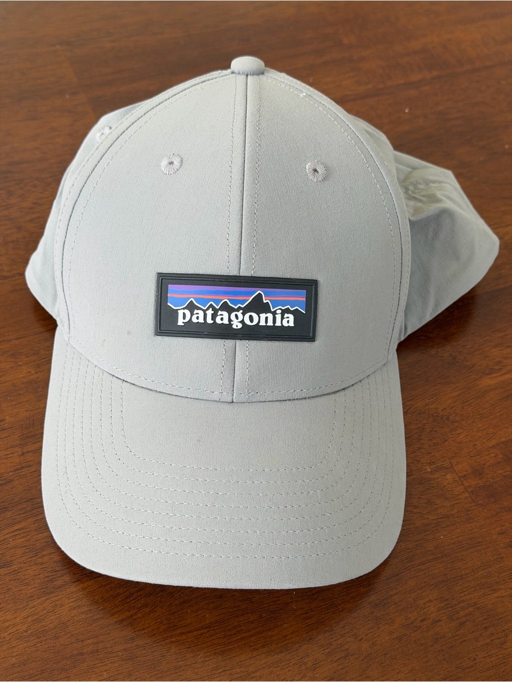 Patagonia Light Gray Logo Patch Baseball Hat